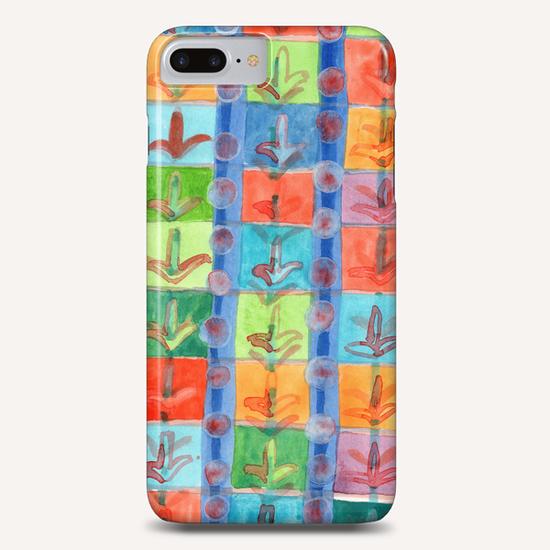 Colorful Planting Plants in Squares Pattern  Phone Case by Heidi Capitaine
