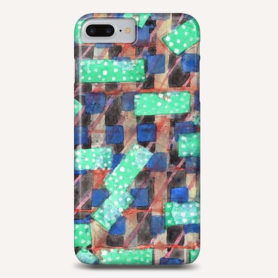 Dotted Green Rectangles on Top Pattern  Phone Case by Heidi Capitaine