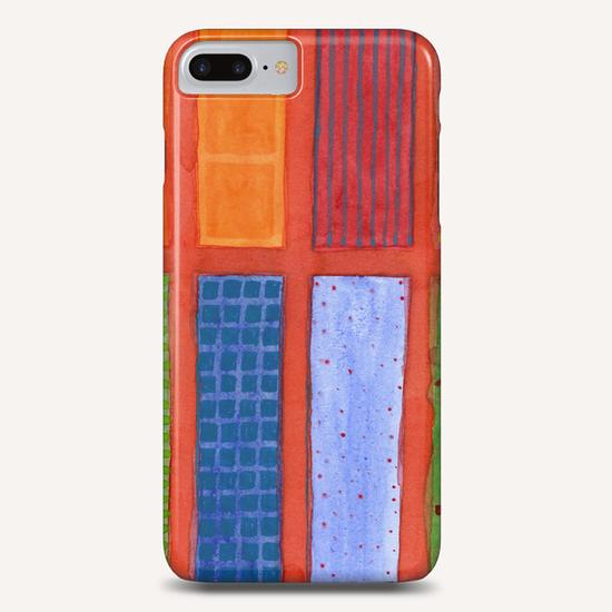Large rectangle Fields between red Grid  Phone Case by Heidi Capitaine