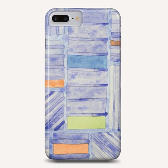 Blue Panel with Colorful Rectangles  Phone Case by Heidi Capitaine