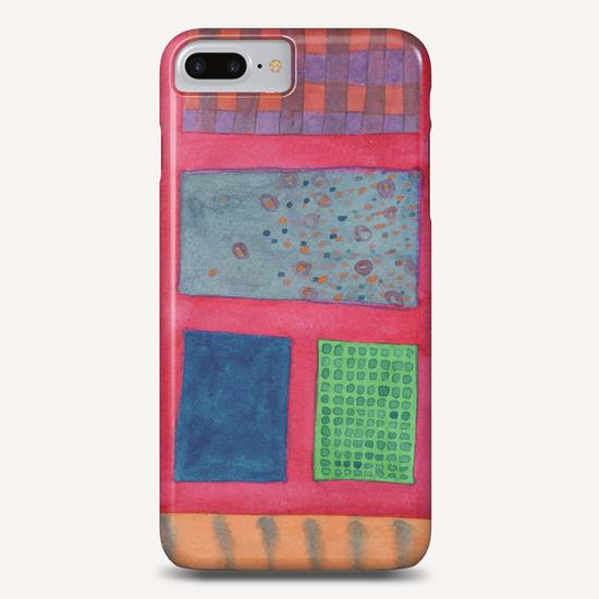 Different Elements between Scarlet Grid Phone Case by Heidi Capitaine
