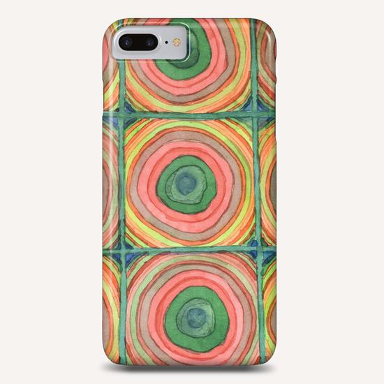 Grid with Psychedelic Rings  Phone Case by Heidi Capitaine