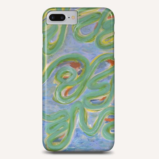 Vividly Curved Green Lines  Phone Case by Heidi Capitaine