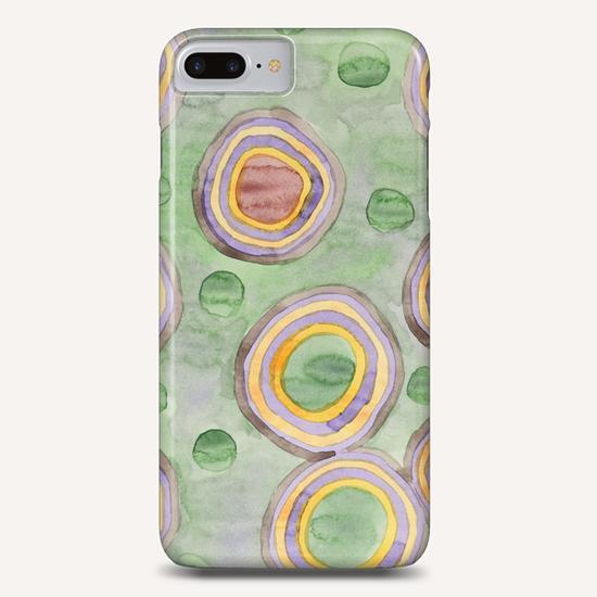 Luminous Ringed Circles on Green  Phone Case by Heidi Capitaine