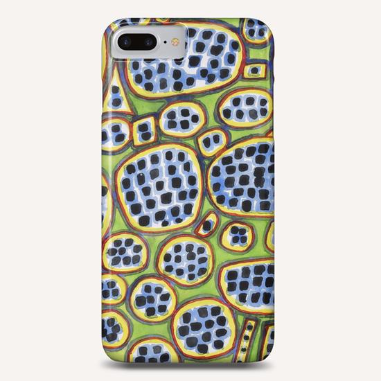 Blue-Black Seeds Pattern Phone Case by Heidi Capitaine
