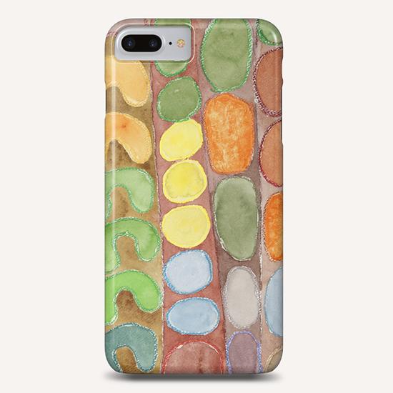 Striped Colorful Pattern with Croissants  Phone Case by Heidi Capitaine