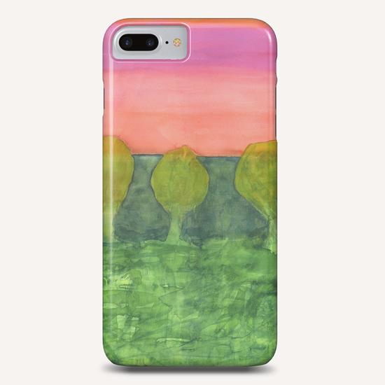Trees, Green and Evening Sky Phone Case by Heidi Capitaine