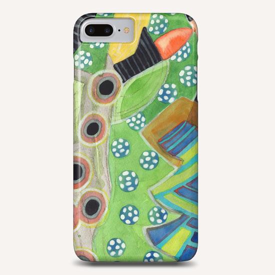 Curves and Patterns with Red Light Bulb  Phone Case by Heidi Capitaine
