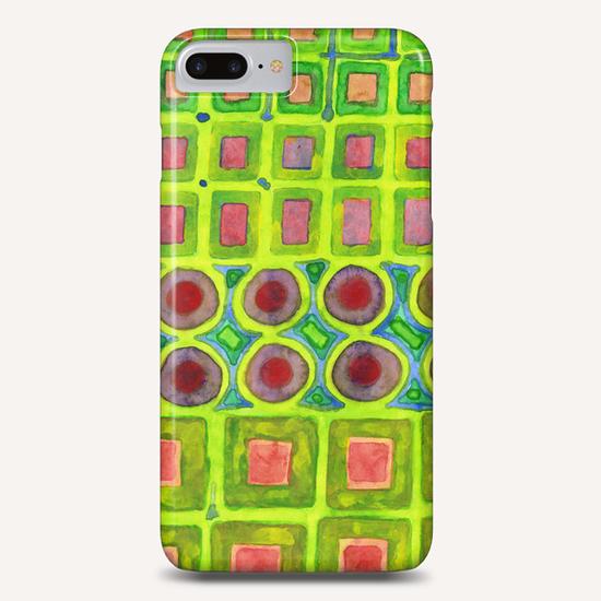 Connected filled Squares Fields Phone Case by Heidi Capitaine