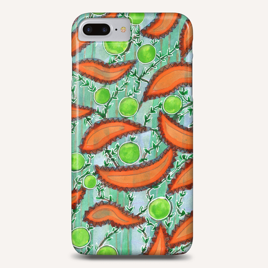 Hot Peppers and Crisp Peas Pattern  Phone Case by Heidi Capitaine