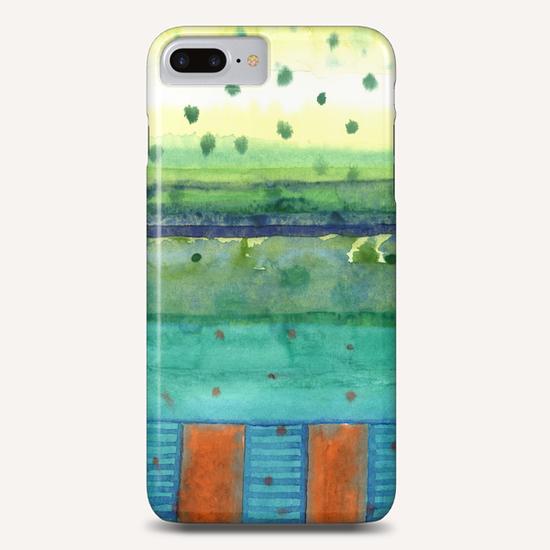 Orange Posts with Landscape  Phone Case by Heidi Capitaine