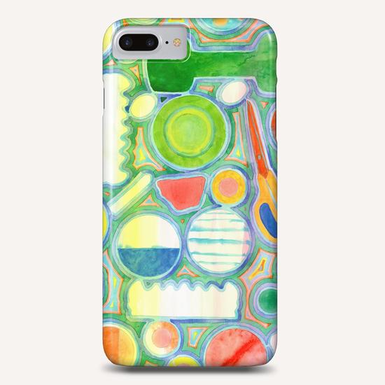 Picturesque Shapes Pattern with a Scissors  Phone Case by Heidi Capitaine