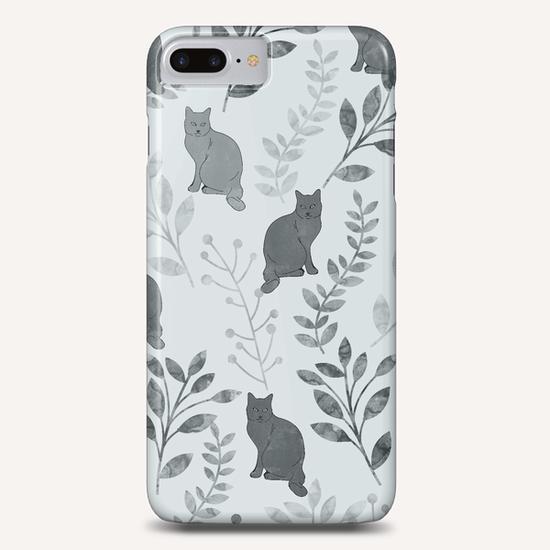 Floral and Cat X 0.3 Phone Case by Amir Faysal