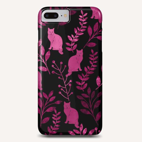 Floral and Cat X 0.4 Phone Case by Amir Faysal