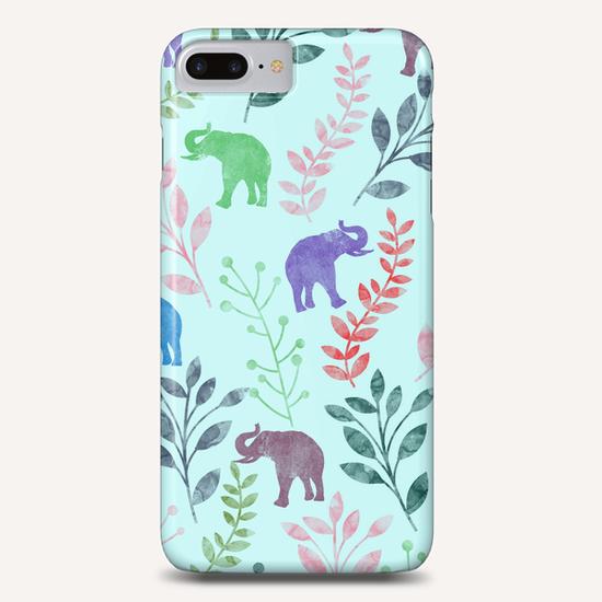 Floral and Elephant X 0.2 Phone Case by Amir Faysal