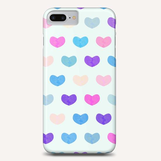 Cute Watercolor Hearts Phone Case by Amir Faysal