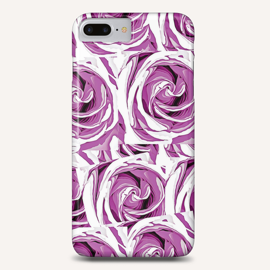 closeup pink rose texture pattern abstract background Phone Case by Timmy333
