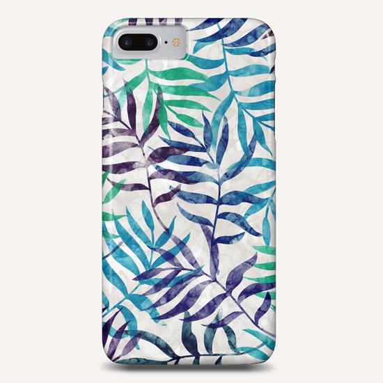 Watercolor Tropical Palm Leaves X 0.2 Phone Case by Amir Faysal