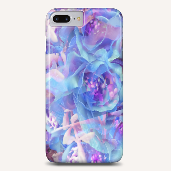 blooming blue rose texture abstract background Phone Case by Timmy333