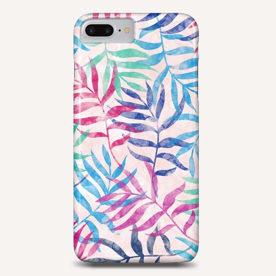 Watercolor Tropical Palm Leaves Phone Case by Amir Faysal