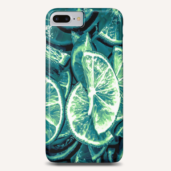 closeup slices of lime background Phone Case by Timmy333