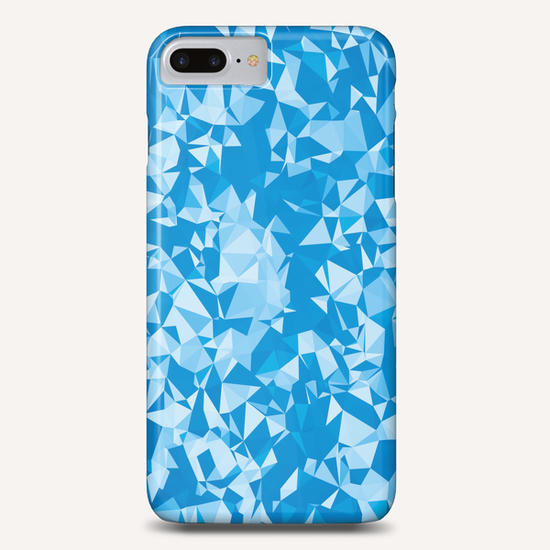geometric triangle pattern abstract in blue Phone Case by Timmy333