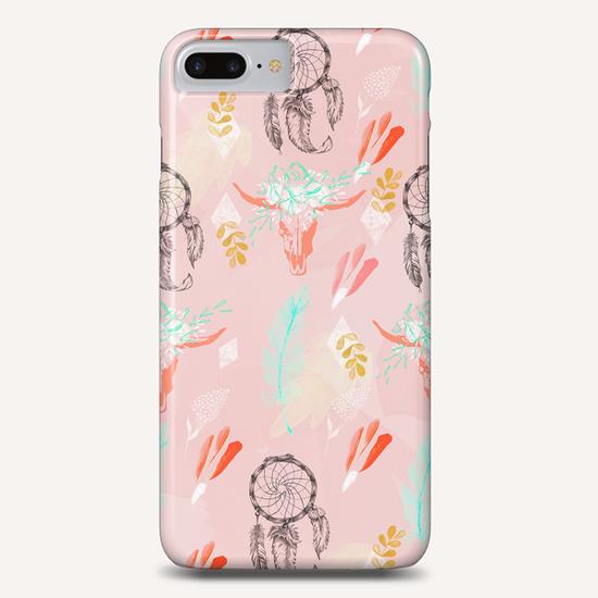 Bohemian pink pattern Phone Case by mmartabc