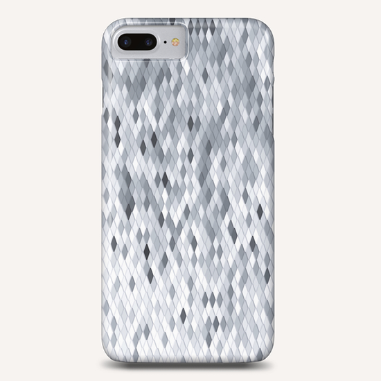 geometric square pattern abstract background in black and white Phone Case by Timmy333