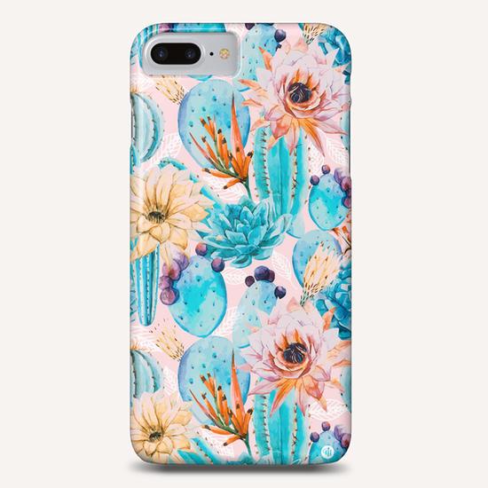 Cactus and flowers pattern Phone Case by mmartabc