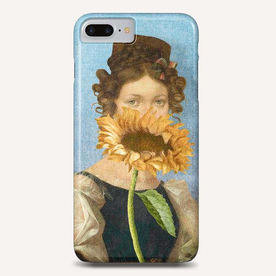 Girl with Sunflower 1 Phone Case by DVerissimo