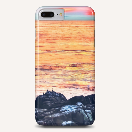 ocean sunset with sunset sky and horizon view in summer Phone Case by Timmy333