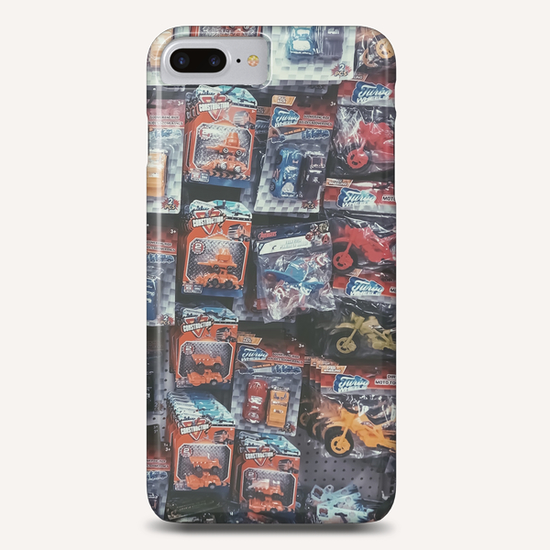 robot toy and car toy at the toy store pattern background Phone Case by Timmy333