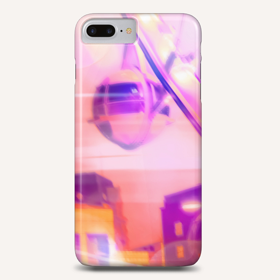 Ferris wheel and modern building with night light bokeh at Las Vegas, USA Phone Case by Timmy333