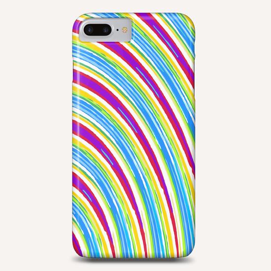 blue pink purple yellow green circle line pattern  Phone Case by Timmy333