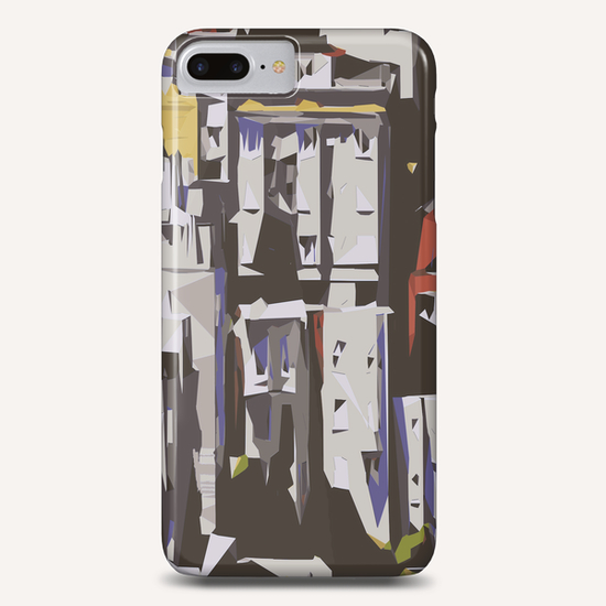 red blue and yellow drawing and painting abstract background Phone Case by Timmy333