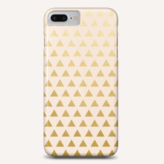 Blush + Gold Triangles Phone Case by Uma Gokhale