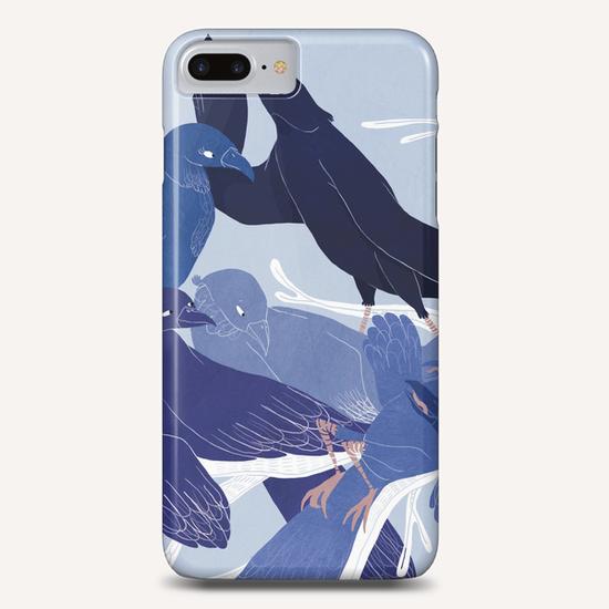 les oiseaux bleus Phone Case by Florehenocque