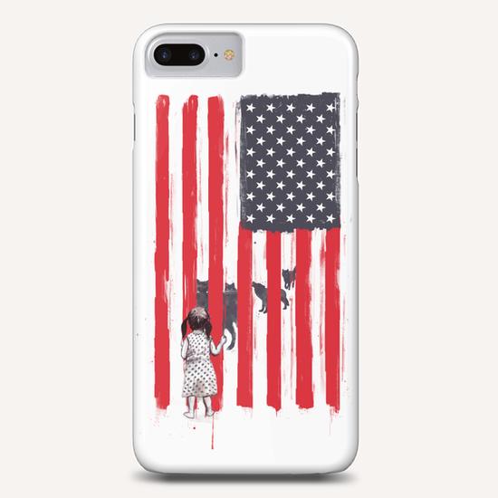 Little girl and wolves Phone Case by Balazs Solti
