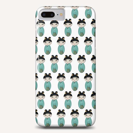 Multi green kokeshi Phone Case by PIEL Design