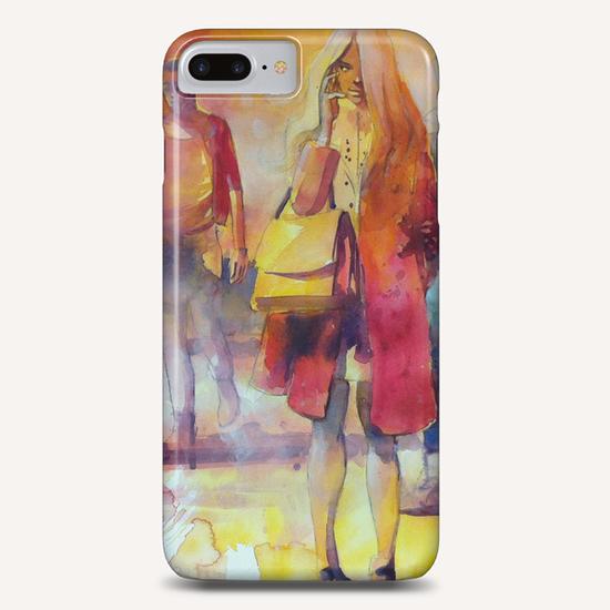 Walking in the square Phone Case by andreuccettiart