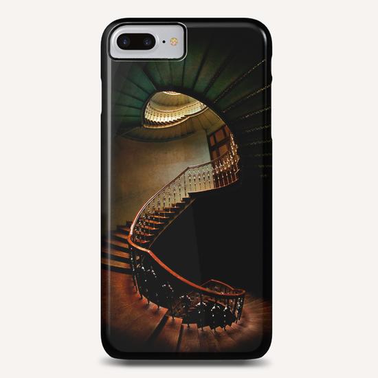 Spiral staircase in green and red Phone Case by Jarek Blaminsky