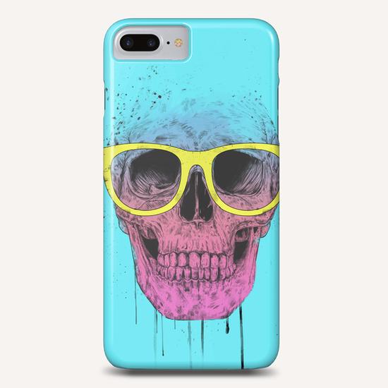 Pop art skull with glasses Phone Case by Balazs Solti