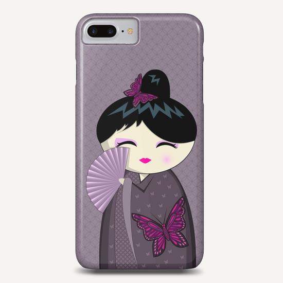 Purple kokeshi Phone Case by PIEL Design