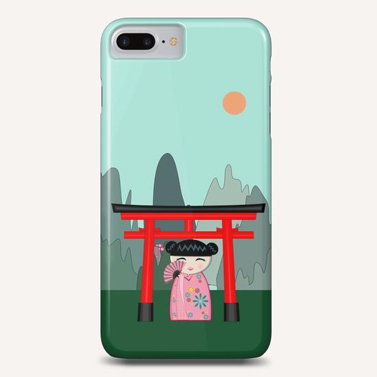 Red gate kokeshi Phone Case by PIEL Design