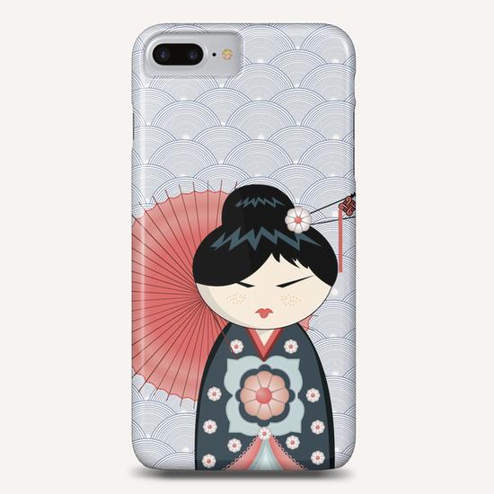 Red umbrella kokeshi Phone Case by PIEL Design