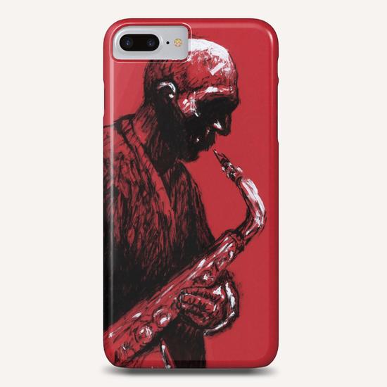 Sax Player Phone Case by Aaron Morgan