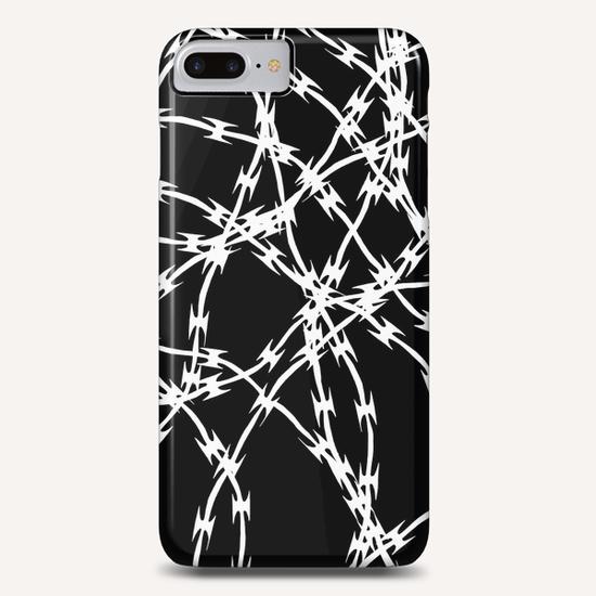 Trapped White on Black Phone Case by Emeline Tate
