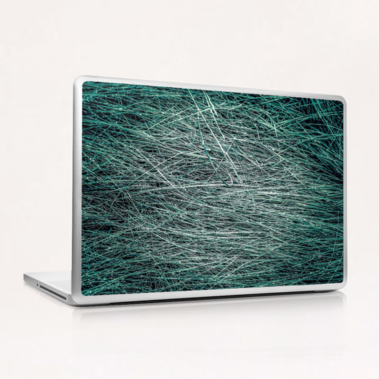 green grass texture abstract background Laptop & iPad Skin by Timmy333