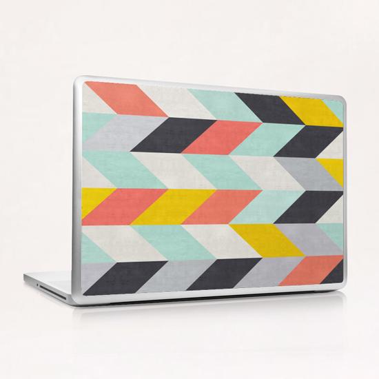 Geometric and colorful chevron I Laptop & iPad Skin by Vitor Costa