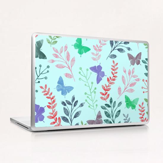 Floral and Butterfly X 0.1 Laptop & iPad Skin by Amir Faysal